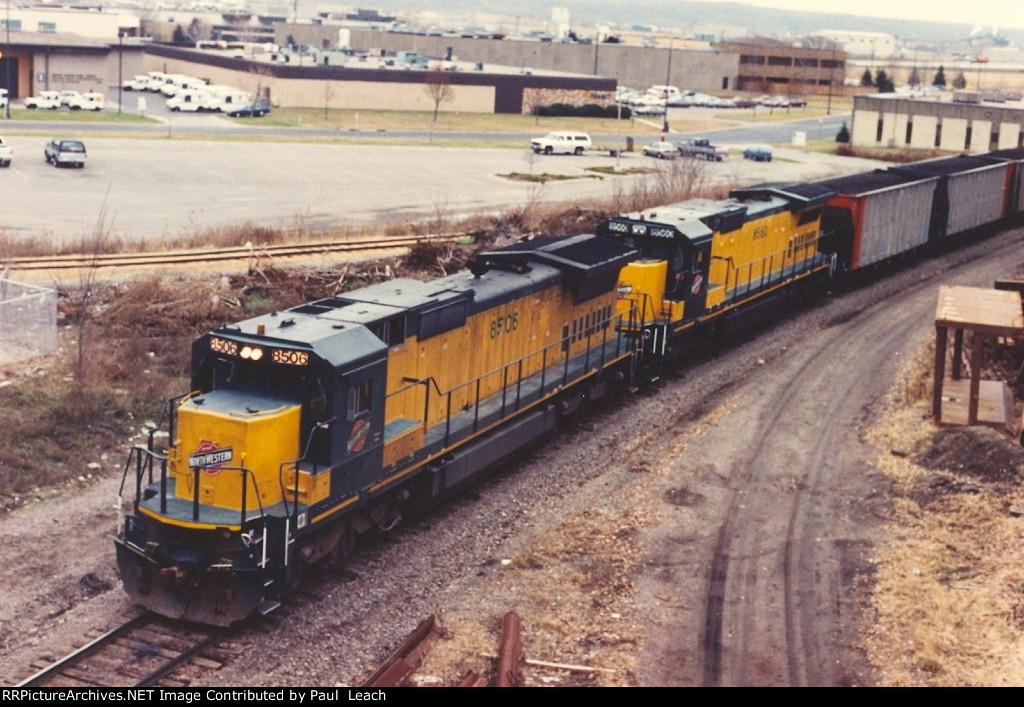 Loaded coal train rolls north